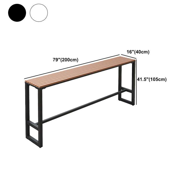 Outdoor 42-inch Height Bar Table Industrial Style Wood Bar Table