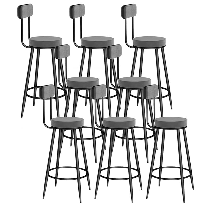 Scandinavian Round Counter & Bar Stool Upholstered Bar Stools for Living Room