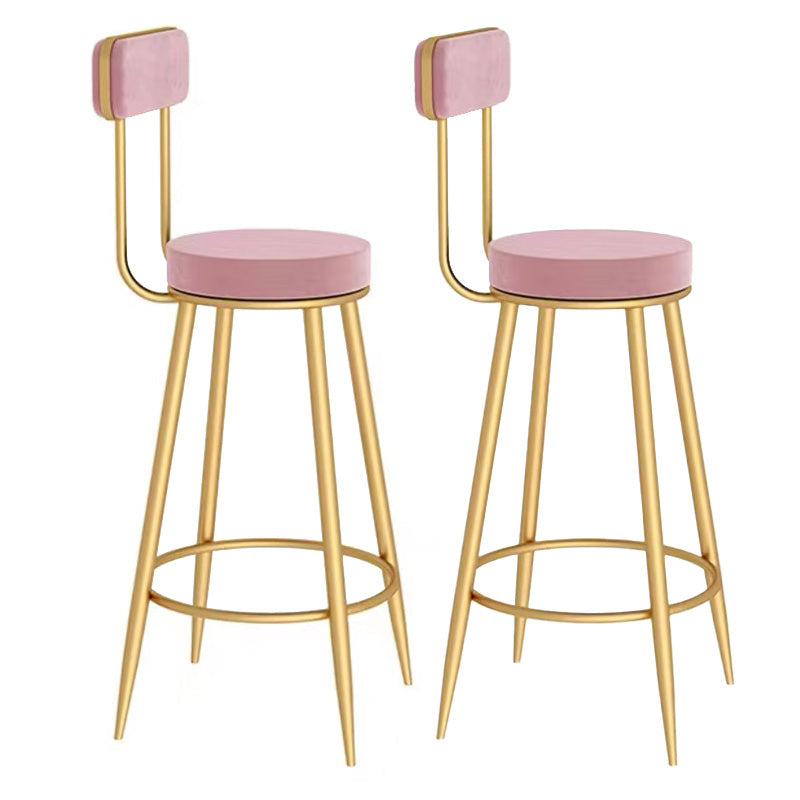 Scandinavian Round Counter & Bar Stool Upholstered Bar Stools for Living Room