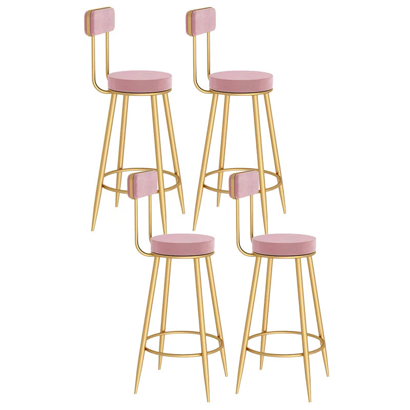 Scandinavian Round Counter & Bar Stool Upholstered Bar Stools for Living Room
