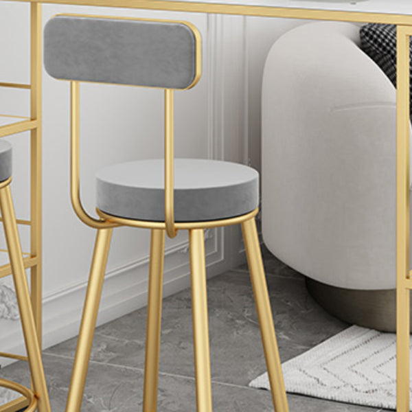 Scandinavian Round Counter & Bar Stool Upholstered Bar Stools for Living Room