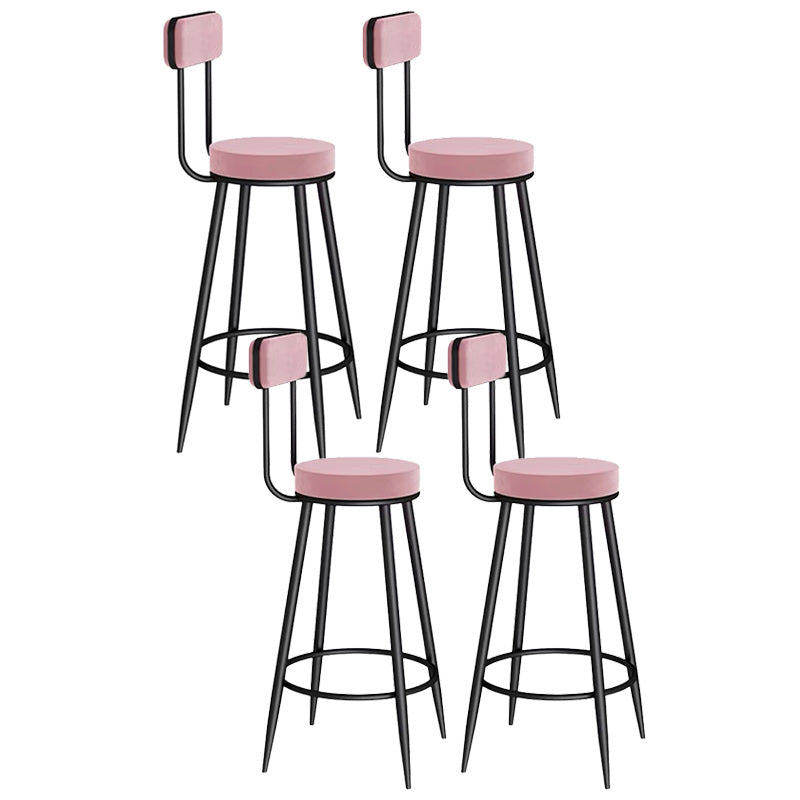 Scandinavian Round Counter & Bar Stool Upholstered Bar Stools for Living Room