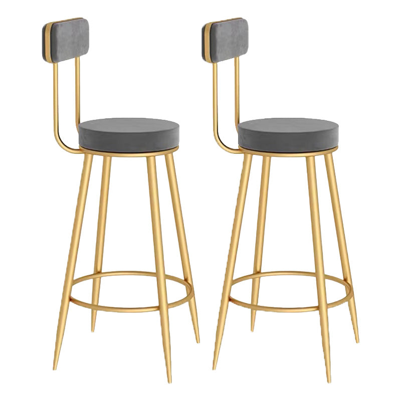 Scandinavian Round Counter & Bar Stool Upholstered Bar Stools for Living Room