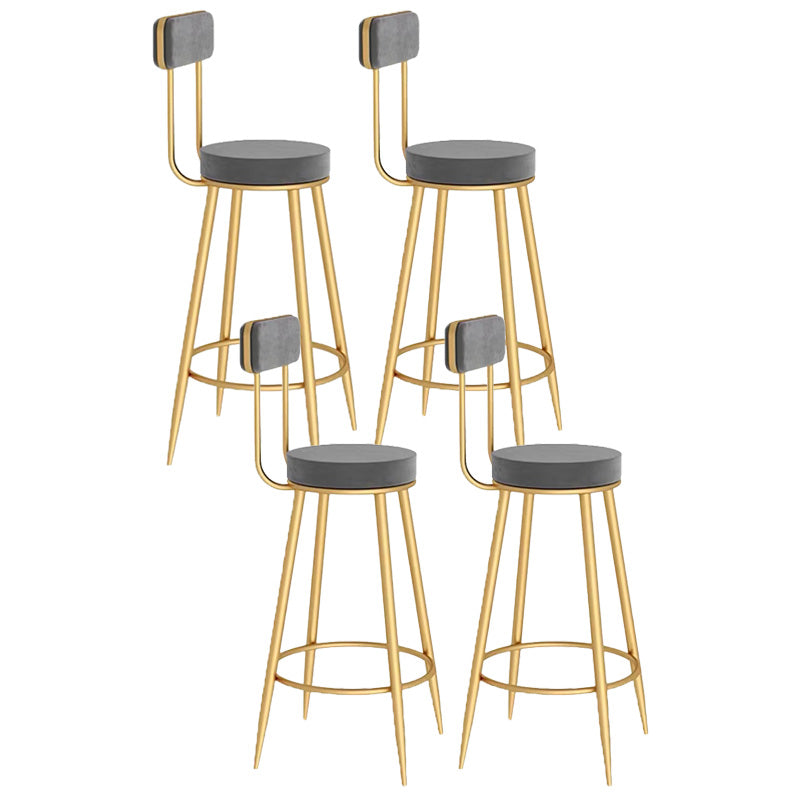 Scandinavian Round Counter & Bar Stool Upholstered Bar Stools for Living Room