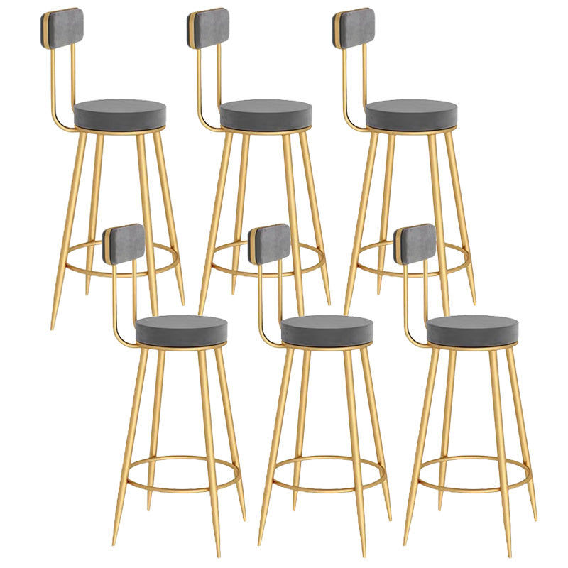 Scandinavian Round Counter & Bar Stool Upholstered Bar Stools for Living Room