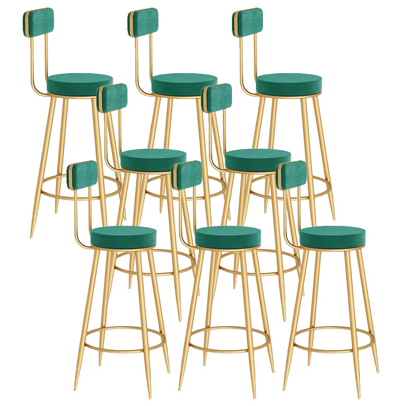 Scandinavian Round Counter & Bar Stool Upholstered Bar Stools for Living Room