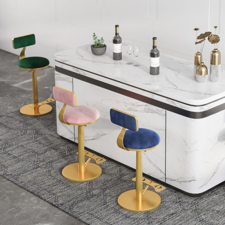 Indoor Footrest Counter Chair Adjustable Height Metal Swivel Counter Bar Stool