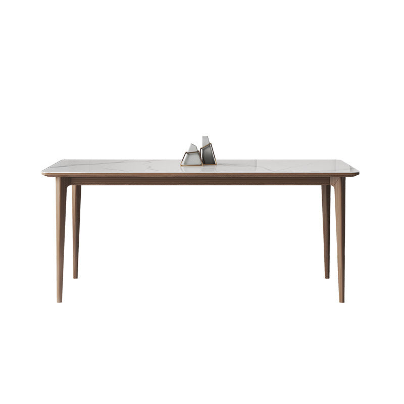 Modern Sintered Stone Top Dining Set Rectangle 1/2/3/4/7 Pieces Dining Room Table Set