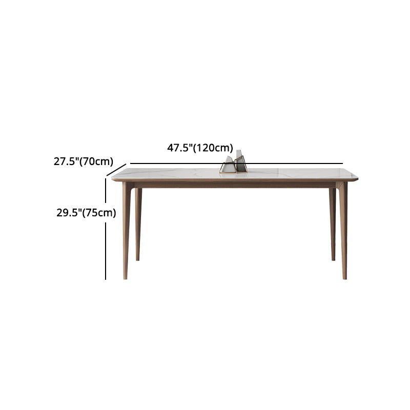 Modern Sintered Stone Top Dining Set Rectangle 1/2/3/4/7 Pieces Dining Room Table Set