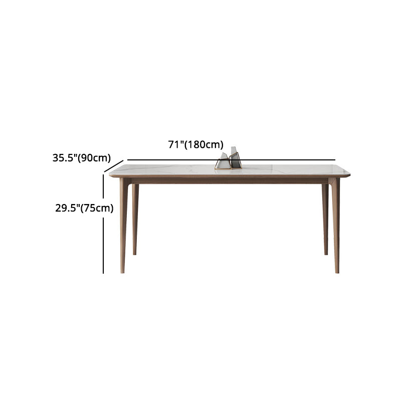 Modern Sintered Stone Top Dining Set Rectangle 1/2/3/4/7 Pieces Dining Room Table Set