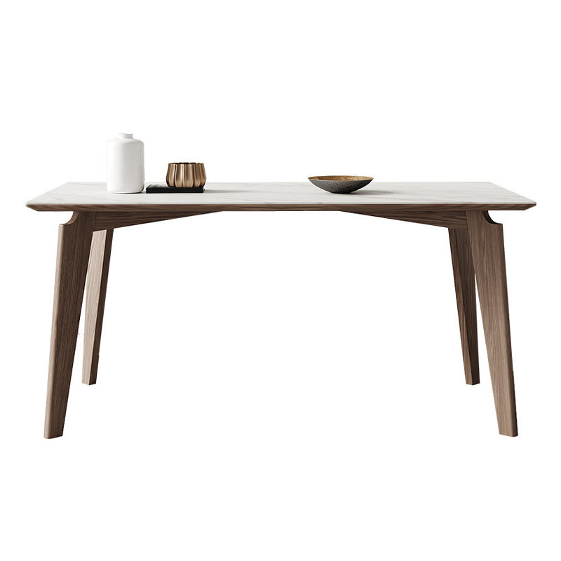 Modern Sintered Stone Top Dining Set Rectangle 1/2/4/5/7 Pieces Dining Room Table Set