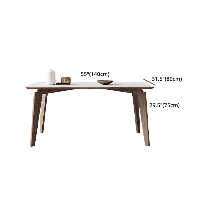 Modern Sintered Stone Top Dining Set Rectangle 1/2/4/5/7 Pieces Dining Room Table Set