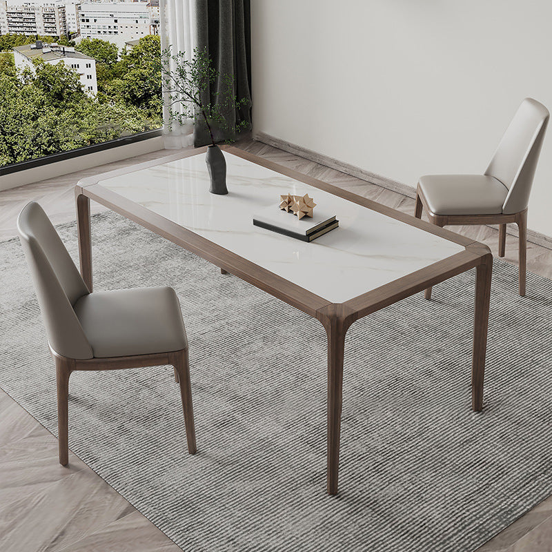 Modern Sintered Stone Top Dining Set Rectangle 1/2/3/5/7 Pieces Dining Room Table Set