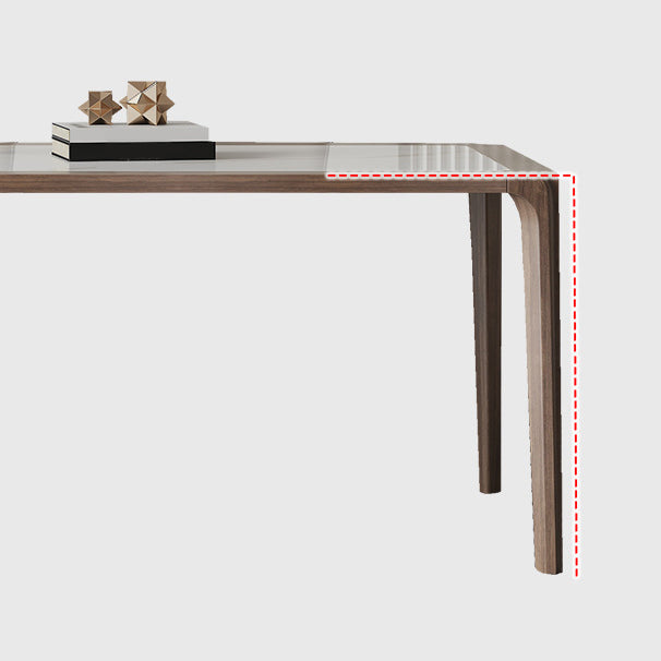 Modern Sintered Stone Top Dining Set Rectangle 1/2/3/5/7 Pieces Dining Room Table Set