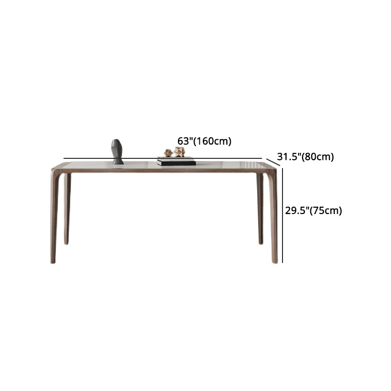 Modern Sintered Stone Top Dining Set Rectangle 1/2/3/5/7 Pieces Dining Room Table Set