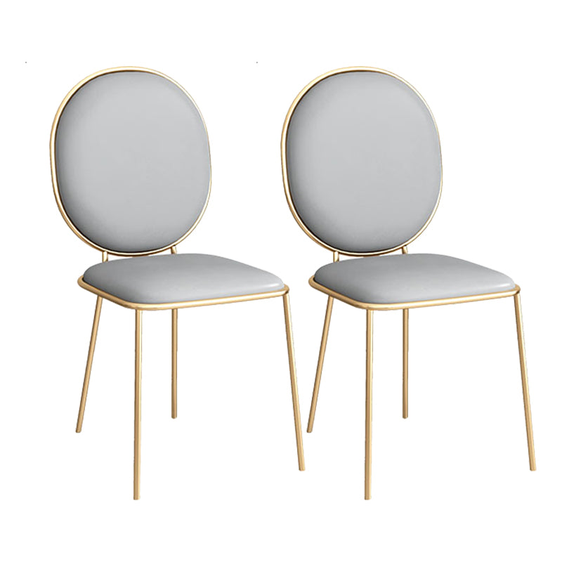 Glam Iron Dinette Set 1/2/5 Pieces Rectangle Dining Table Set with White Sintered Stone