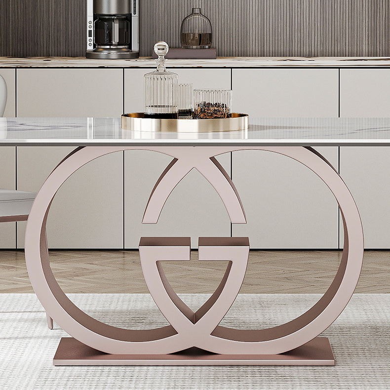 Designer Style Sintered Stone Dining Set Rectangle 1/3/4/7 Pieces Dining Room Table Set