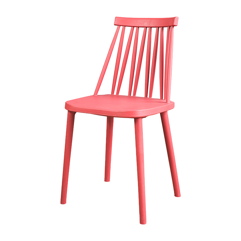 Modern Style Side Chair Plastic Windsor Back Dining Side Chair