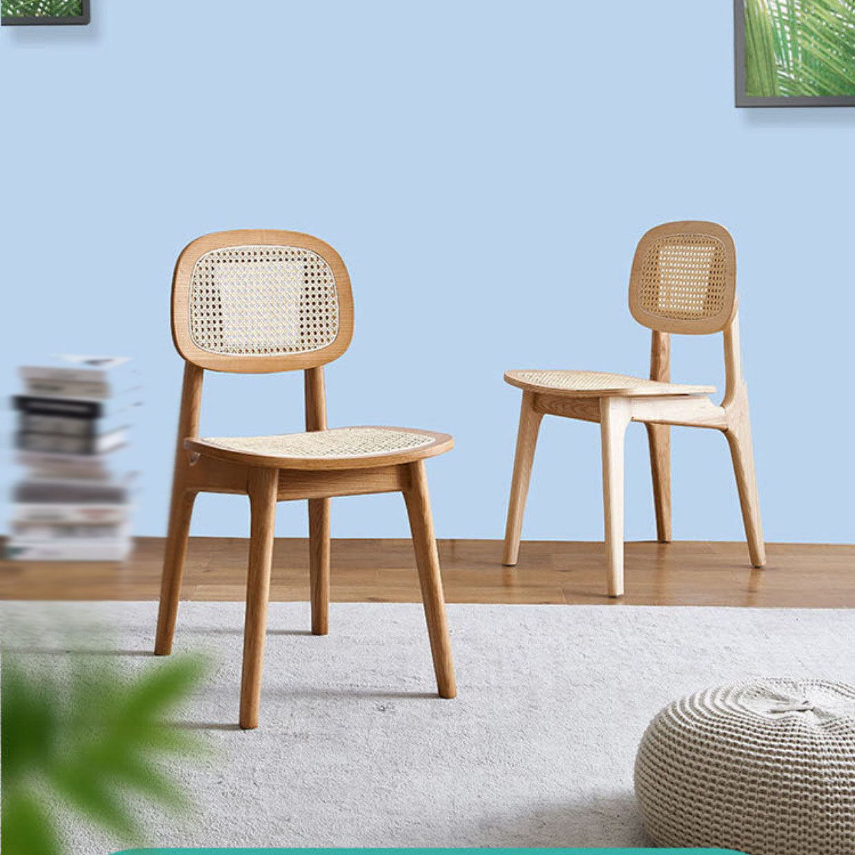 Modern Side Dining Chairs Ash Wood Dining Chairs for Dining Room