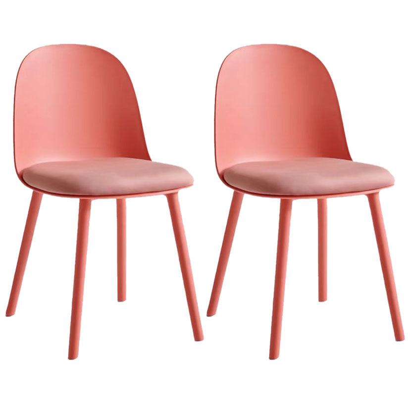 Upholstered Dining Chair Modern Style Plastic Side Chair for Dining Room