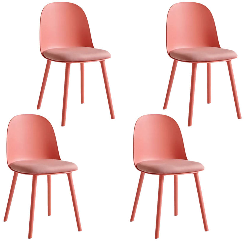 Upholstered Dining Chair Modern Style Plastic Side Chair for Dining Room