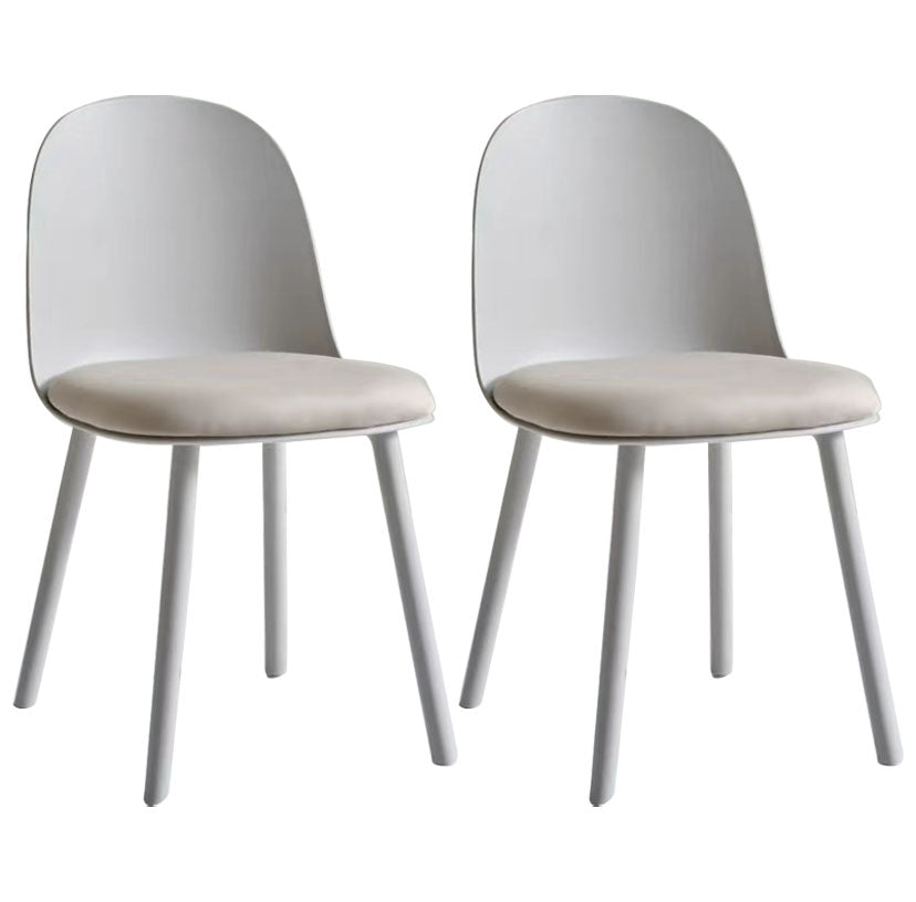 Upholstered Dining Chair Modern Style Plastic Side Chair for Dining Room