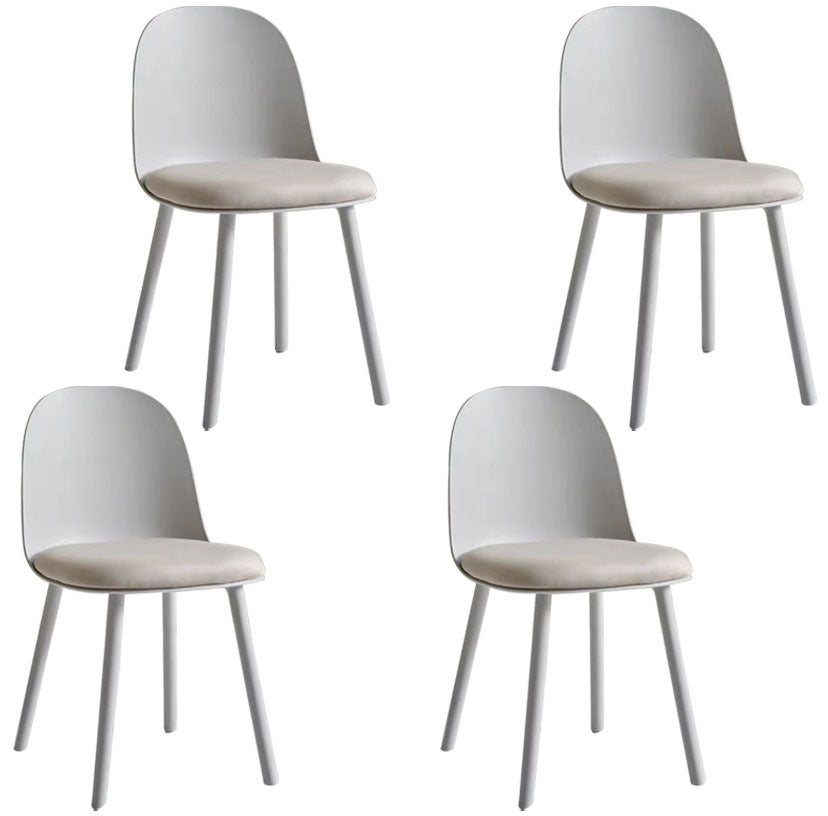 Upholstered Dining Chair Modern Style Plastic Side Chair for Dining Room