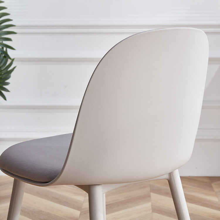 Upholstered Dining Chair Glam Style Plastic Side Chair for Dining Room