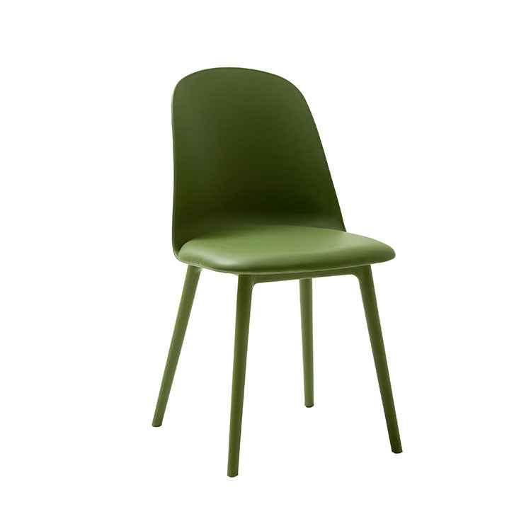PU Leather Side Chair Contemporary Style Dining Chair for Indoor