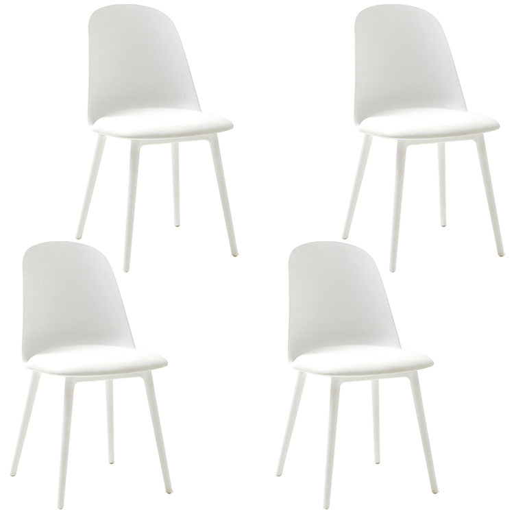 PU Leather Side Chair Contemporary Style Dining Chair for Indoor