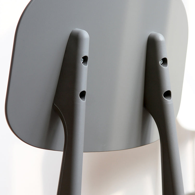 Contemporary Open Back Chair Plastic Dining Side Chair for Home
