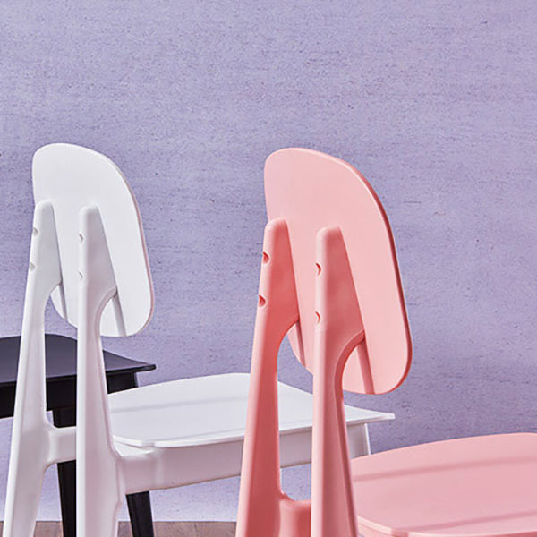 Contemporary Open Back Chair Plastic Dining Side Chair for Home