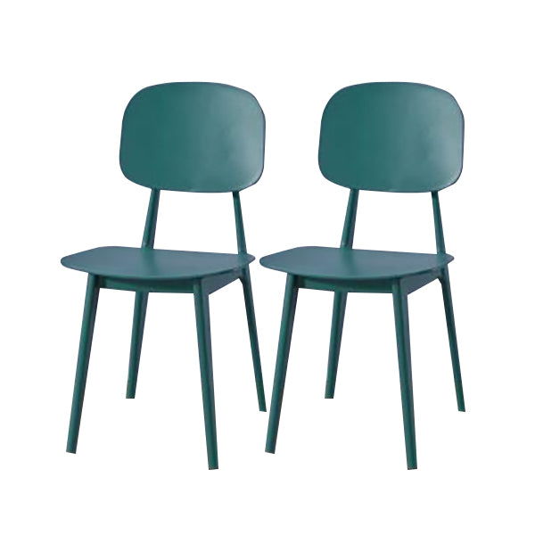 Contemporary Open Back Chair Plastic Dining Side Chair for Home