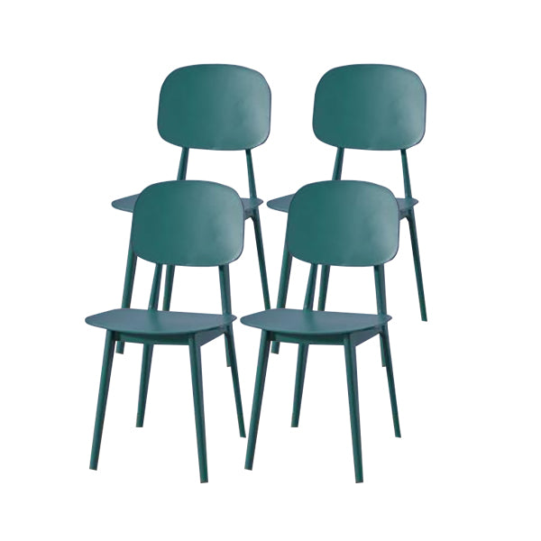 Contemporary Open Back Chair Plastic Dining Side Chair for Home