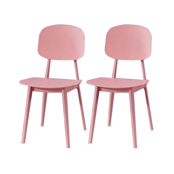 Contemporary Open Back Chair Plastic Dining Side Chair for Home