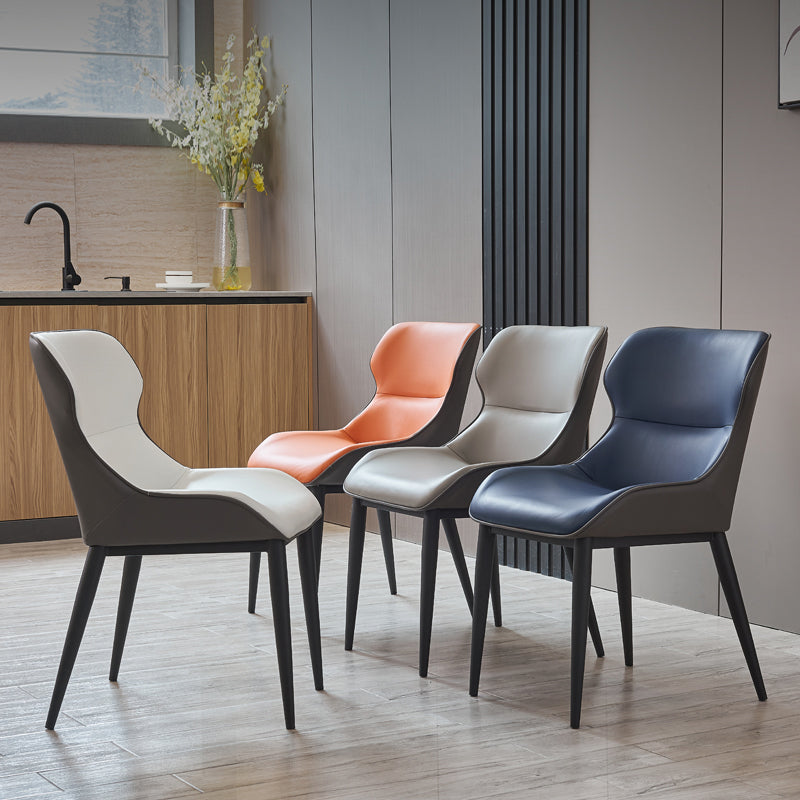 Dining Room Side Chairs Modern Faux Leather Kitchen Chair for Home