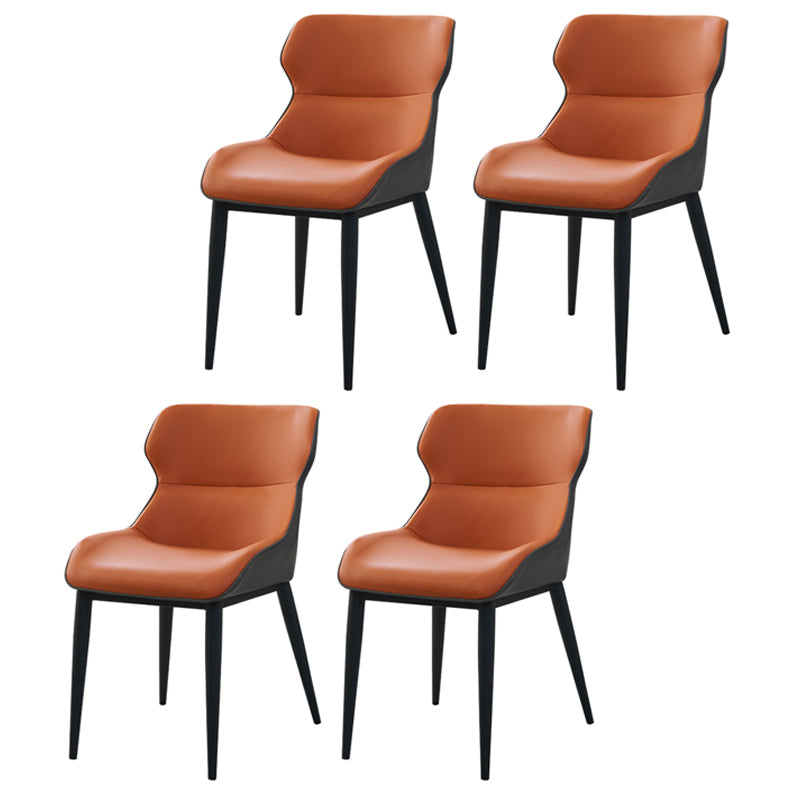 Dining Room Side Chairs Modern Faux Leather Kitchen Chair for Home