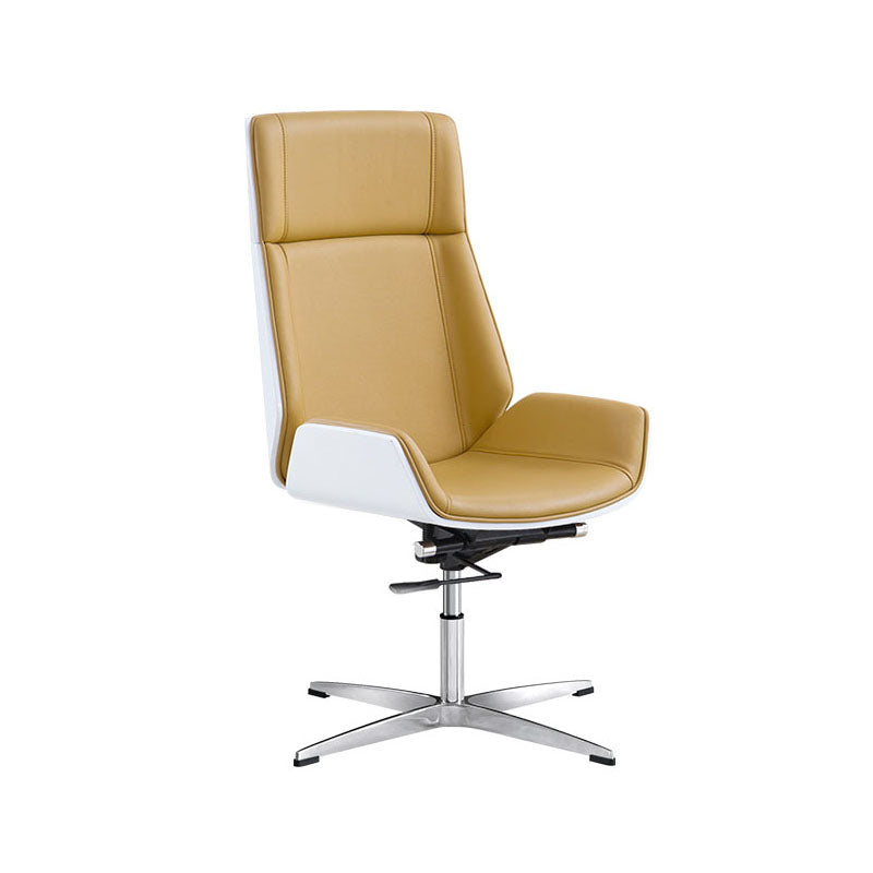 Modern Fixed Arms Managers Chair Height-adjustable Swivel Ergonomic Executive Chair