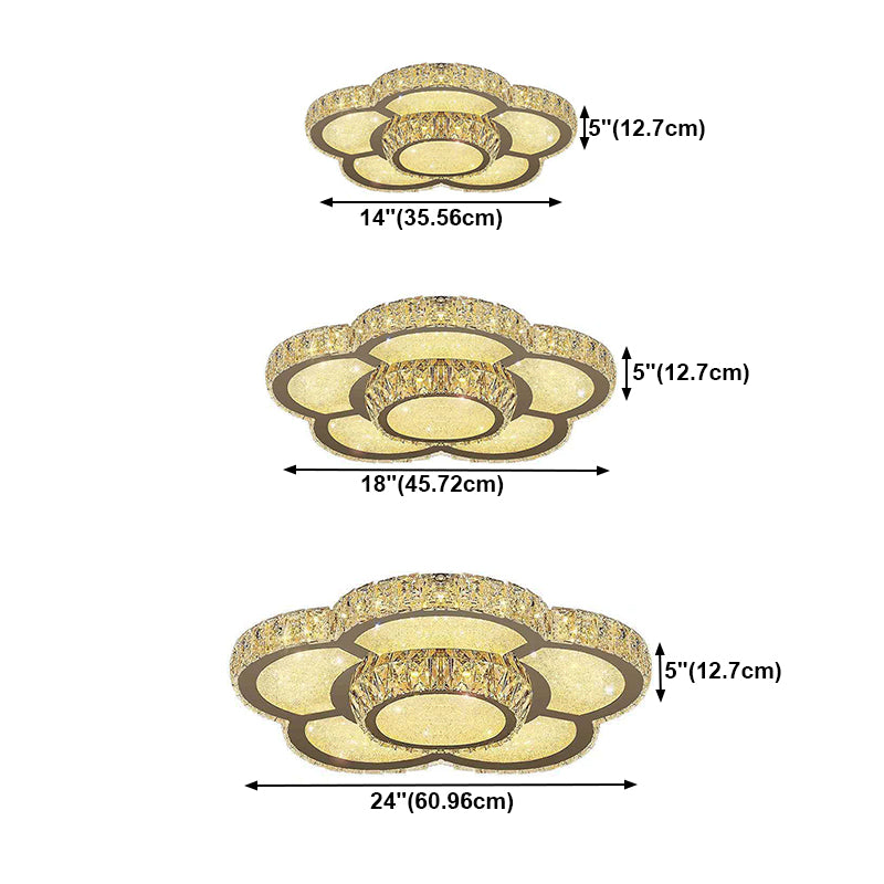 Modern Style Plum Shape Ceiling Lamp Metal 1 Light Ceiling Lighting for Dining Room