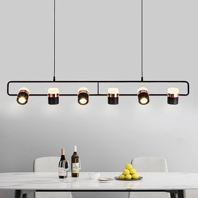 Contemporary Style Cylinder Island Light Fixtures Metal Pendant Light Fixtures