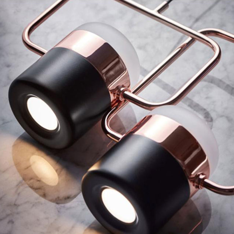 Contemporary Style Cylinder Island Light Fixtures Metal Pendant Light Fixtures