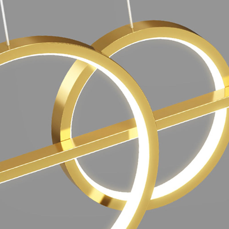 Contemporary Style Linear Island Lighting Ideas Metal 5- Light Island Pendant Lights