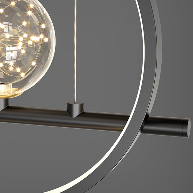 Contemporary Style Geometry Island Lighting Ideas Metal 7- Light Island Pendant Lights