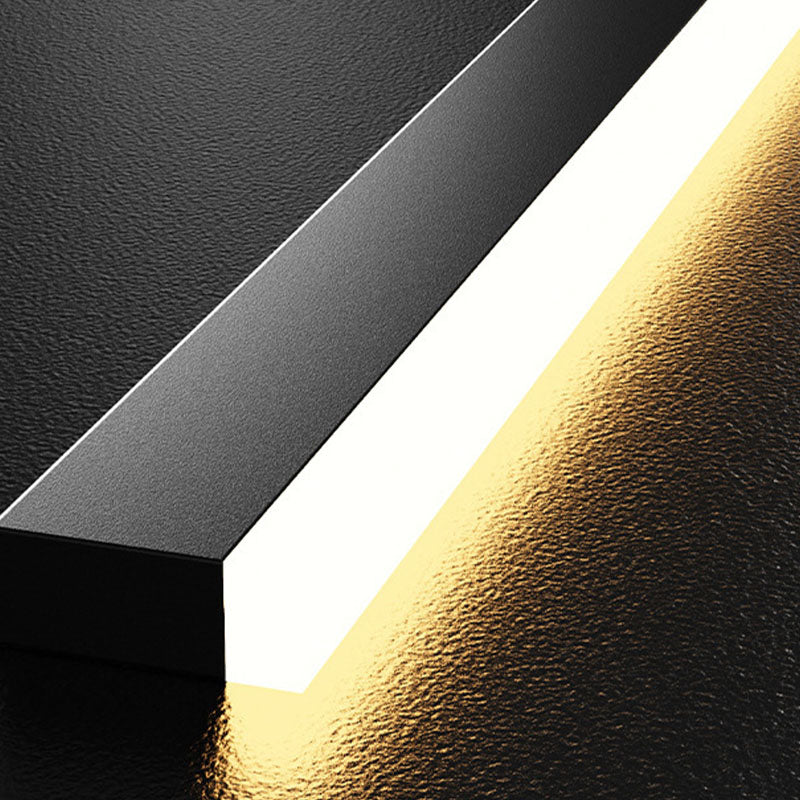 Black and Gold Bar Pendant Spotlight Postmodern LED Metal Island Light