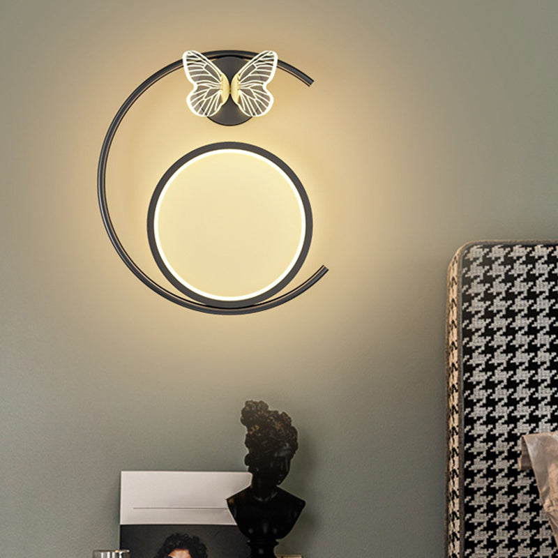 Modern Simple Wall Mount Light LED Wall Sconce Light with Acrylic Shade for Bedroom