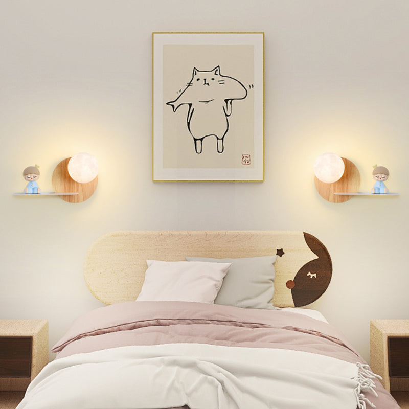 Bedroom Wall Mounted Lamp Metal Kids Style Wall Mounted Lighting