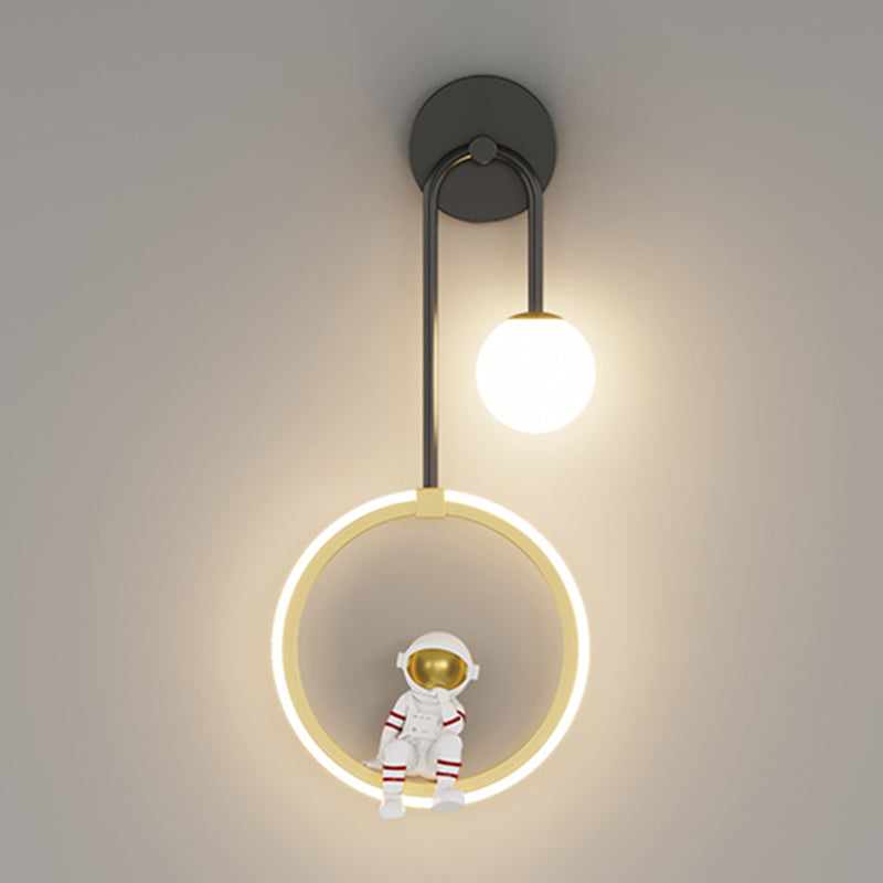 Metal Wall Mounted Lamp Modern LED Sconce Light Fixture for Kids Bedroom