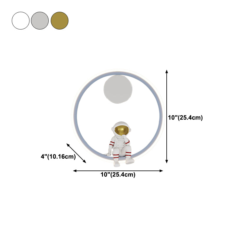 Metal Wall Mounted Lamp Modern LED Sconce Light Fixture for Kids Bedroom