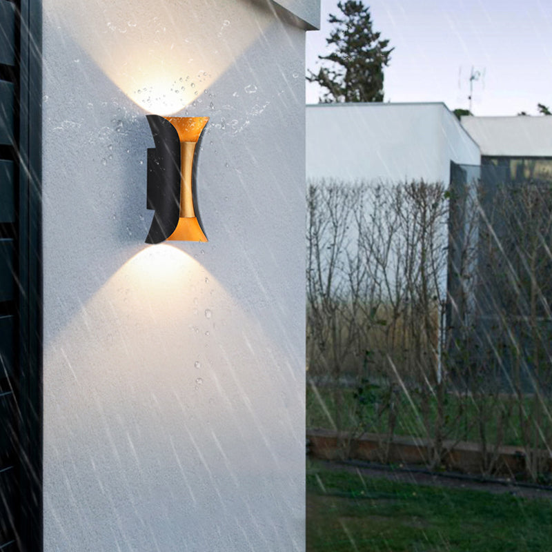 Outdoor LED Wall Mount Light Waterproof Wall Sconce Light with Aluminum Shade