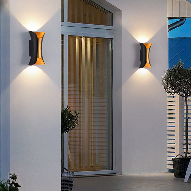 Outdoor LED Wall Mount Light Waterproof Wall Sconce Light with Aluminum Shade